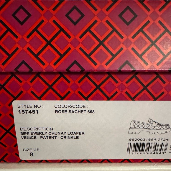 Tory Burch Mini Everly Chunky Loafer – Rose Sachet (Size 8) – NWT - Picture 11 of 12